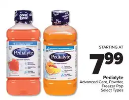 PharmaChoice Pedialyte Advanced Care, Powder, Freezer Pop offer