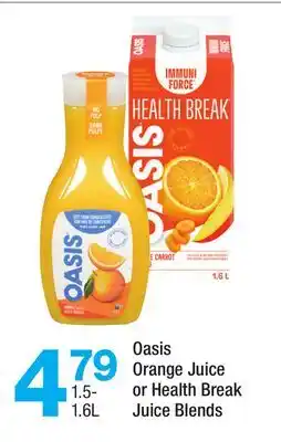 Highland Farms Oasis Orange Juice or Health Break Juice Blends offer