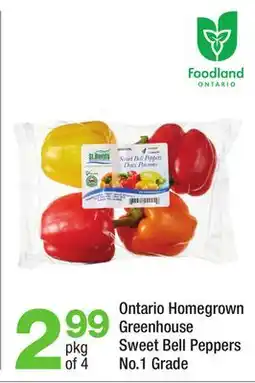 Highland Farms Ontario Homegrown Greenhouse Sweet Bell Peppers offer