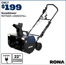 RONA Snowblower offer