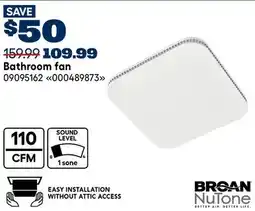 RONA Broan Bathroom fan offer