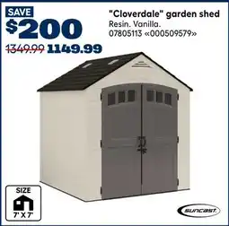 RONA Cloverdale garden shed offer