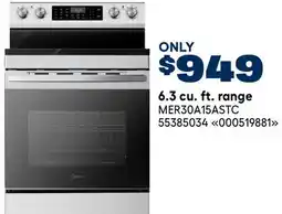 RONA 6.3 cu. ft. range offer