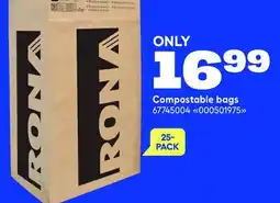 RONA Compostable bags offer