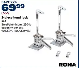RONA RONA 2-piece hand jack set offer