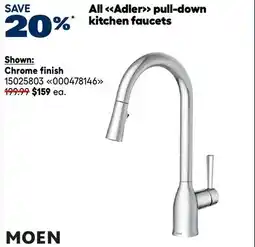 RONA Adler pull-down kitchen faucets offer