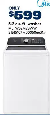 RONA Midea 5.2 cu. ft. washer offer