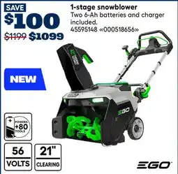 RONA 1-stage snowblower offer