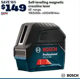 RONA BOSCH Self-levelling magnetic crossline laser offer