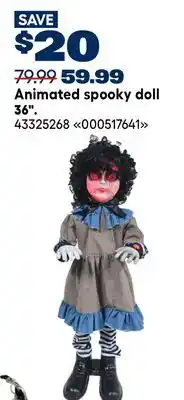 RONA Animated spooky doll offer