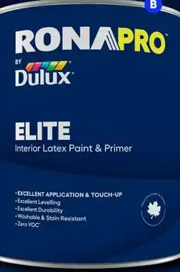 RONA Elite Interior paint & primer offer