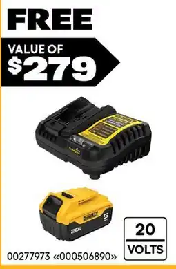 RONA DEWALT 20V MAX 5Ah Battery and Charger Kit offer