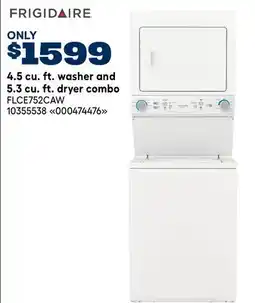 RONA FRIGIDAIRE 4.5 cu. ft. washer and 5.3 cu. ft. dryer combo offer