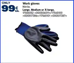 RONA Large, Medium or X-large. Work gloves offer