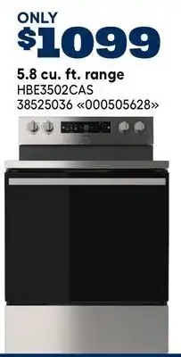 RONA Hisense 5.8 cu. ft. range offer