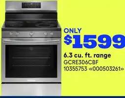 RONA Frigidaire 6.3 cu. ft. range offer