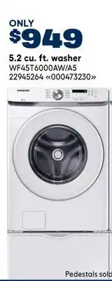 RONA SAMSUNG 5.2 cu. ft. washer offer