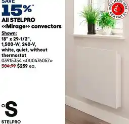 RONA All STELPRO Mirage convectors offer