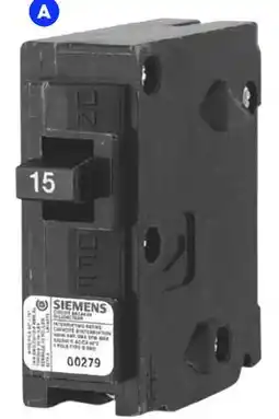 RONA All SIEMENS electric panels and breakers Breaker, 15-A, 1-pole offer