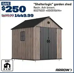RONA Shelterlogic garden shed offer