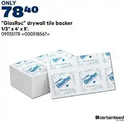 RONA GlasRoc drywall tile backer offer