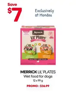 Mondou MERRICK LIL' PLATES Wet food for dogs offer