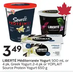 Sobeys Méditerranée Yogurt offer