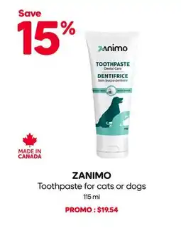 Mondou ZANIMO Toothpaste for cats or dogs offer