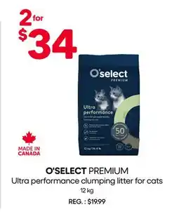 Mondou O'SELECT PREMIUM Ultra performance clumping litter for cats offer