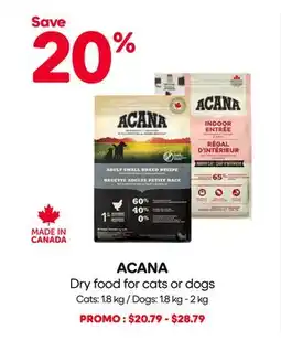 Mondou ACANA Dry food for cats or dogs offer