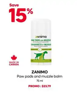 Mondou ZANIMO Paw pads and muzzle balm offer