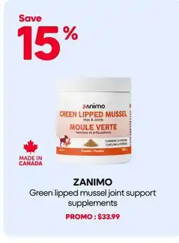 Mondou ZANIMO Green lipped mussel joint support supplements offer