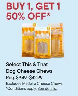 Petvalu Select This & That Dog Cheese Chews offer