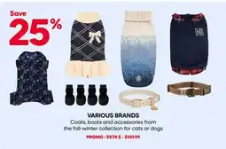 Mondou VARIOUS BRANDS Coats, boots and accessories from the fall-winter collection for cats or dogs offer