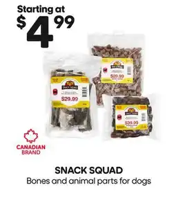 Mondou SNACK SQUAD Bones and animal parts for dogs offer
