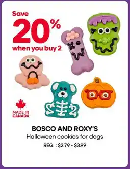 Mondou BOSCO AND ROXY'S Halloween cookies for dogs offer