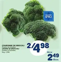 Marché Bonichoix CROWN OF BROCCOLI offer