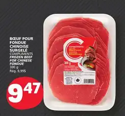 Marché Bonichoix COMPLIMENTS FROZEN BEEF FOR CHINESE FONDUE offer
