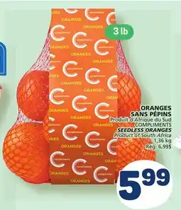 Marché Bonichoix COMPLIMENTS SEEDLESS ORANGES offer