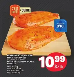 Marché Bonichoix C'EST PRÊT! À CUIRE FRESH SEASONED CHICKEN BREASTS offer
