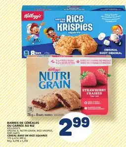 Marché Bonichoix KELLOGG'S SPECIAL K, NUTRI-GRAIN, RICE KRISPIES, POP-TARTS CEREAL BARS OR RICE SQUARES offer