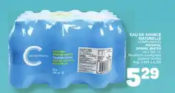 Marché Bonichoix COMPLIMENTS NATURAL SPRING WATER offer