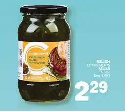 Marché Bonichoix COMPLIMENTS RELISH offer