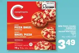 Marché Bonichoix COMPLIMENTS FROZEN MINI BAGEL PIZZA offer
