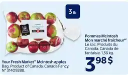 Walmart Your Fresh Market Mclntosh apples offer
