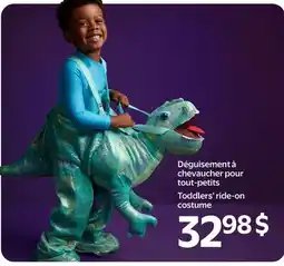 Walmart Toddler's ride-on costume offer