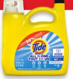 Walmart Tide Simply detergent 107 loads offer