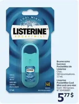 Walmart Listerine Brume soins buccaux Pocketmist Cool mint offer