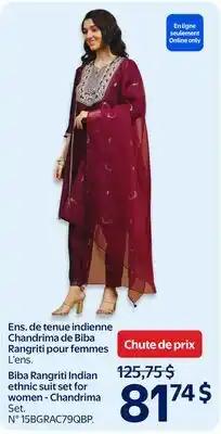 Walmart Biba Rangriti Indian ethnic suit set for women - Chandrima offer