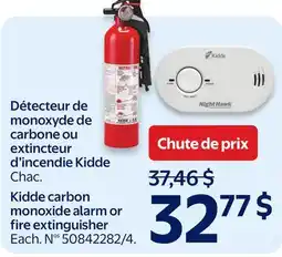Walmart Kidde carbon monoxide alarm or fire extinguisher offer